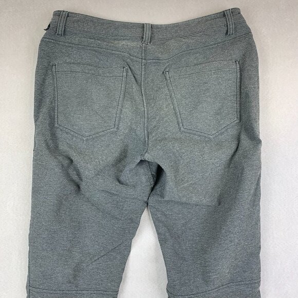 Lululemon Mens 31 Gray Heathered Chino ABC Pant Skinny Tech Canvas Tapered 31x34 - Picture 7 of 10